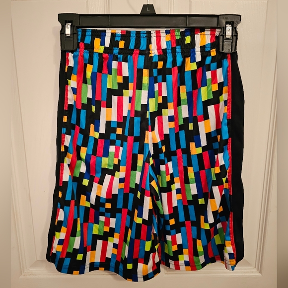 Multi-Colored Under Armour Athletic Shorts, Youth M, Used, Good Condition - Picture 2 of 4
